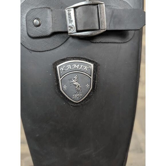 KAMIK The Jennifer Black Rain Boots‎ Size 6 Recycled Rubber Waterproof Canada - Picture 3 of 13